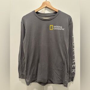 National Geographic Gray Cotton Blend Shirt
